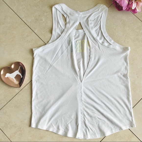 NWT VS PINK Campus Rainbow Gradient Tee(S) + Tank(M) + Leggings(M) SET - Picture 12 of 16